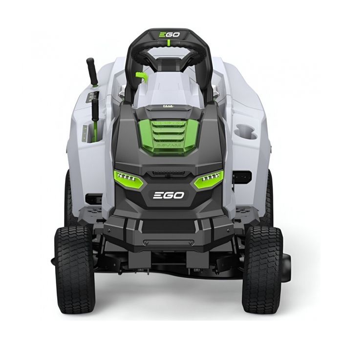 PACK Tracteur tondeuse autoportée 98 cm, Bac 300 litres et mulching, 6 batteries 12Ah et chargeur rapide - EGO TR3801E-B