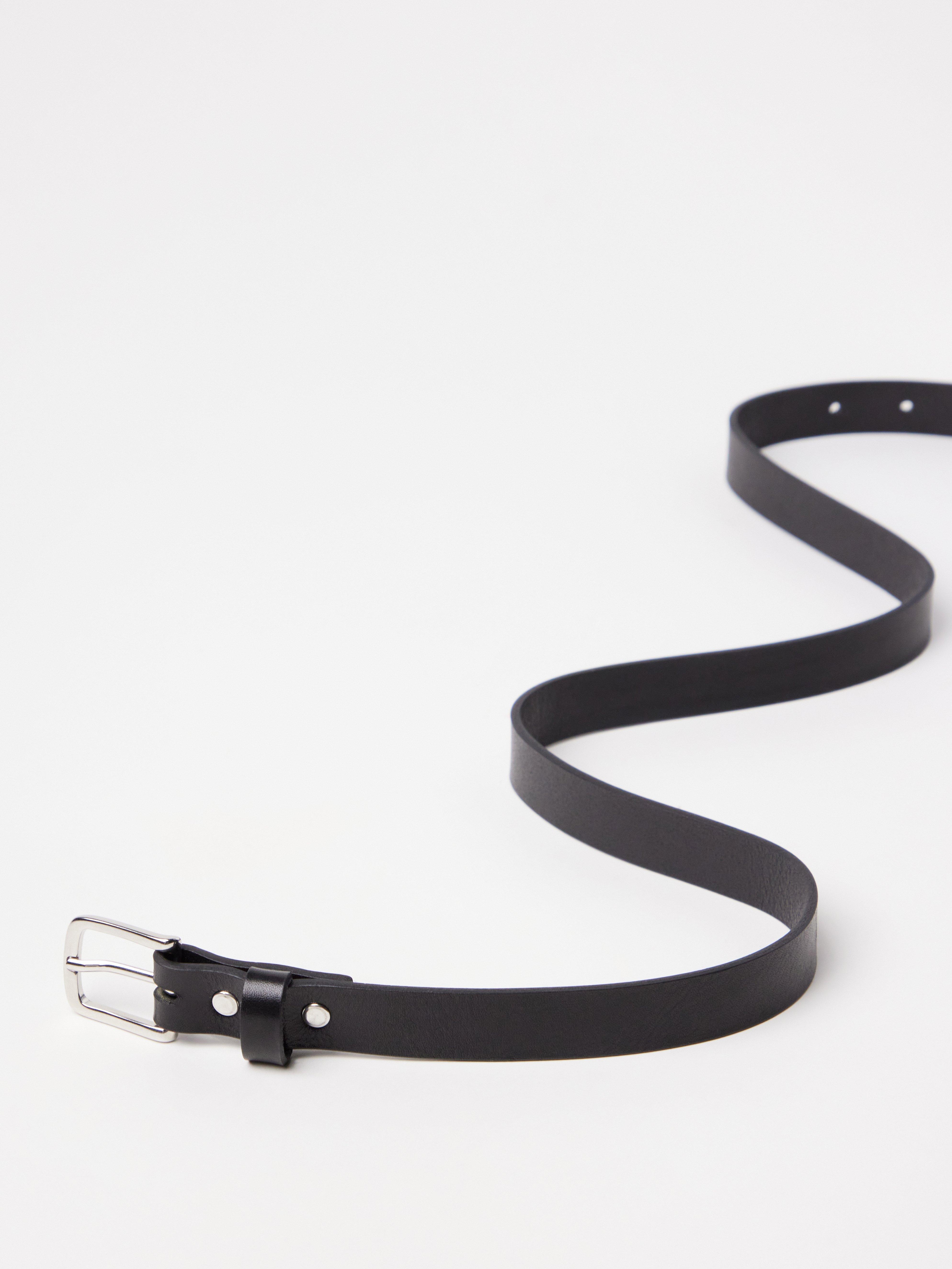 Ceinture en cuir noir