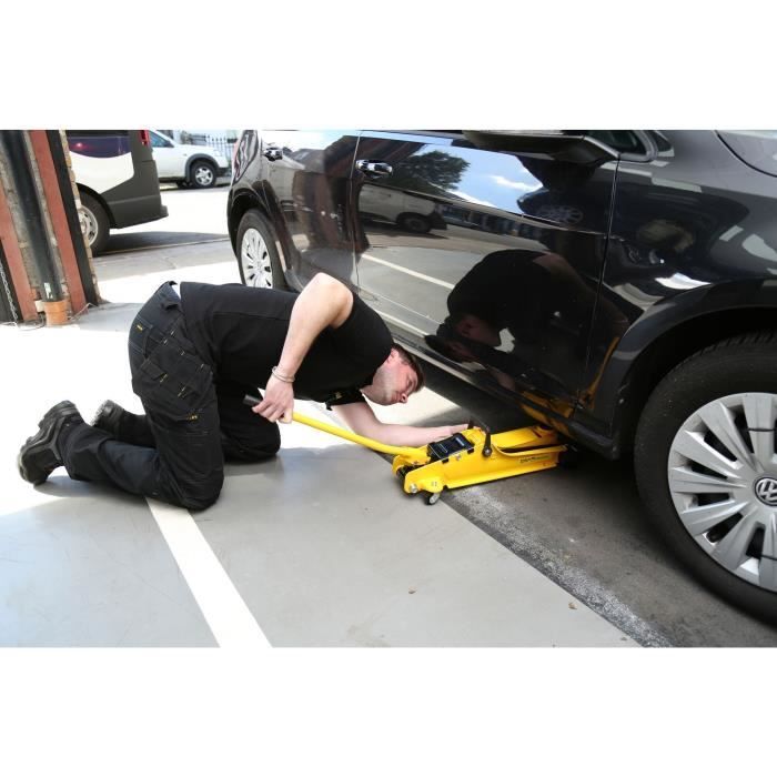 STANLEY - Gato hidráulico de 2 toneladas - STMT81251-1 - Altura mínima 85 mm y altura máxima 381 mm - Amarillo