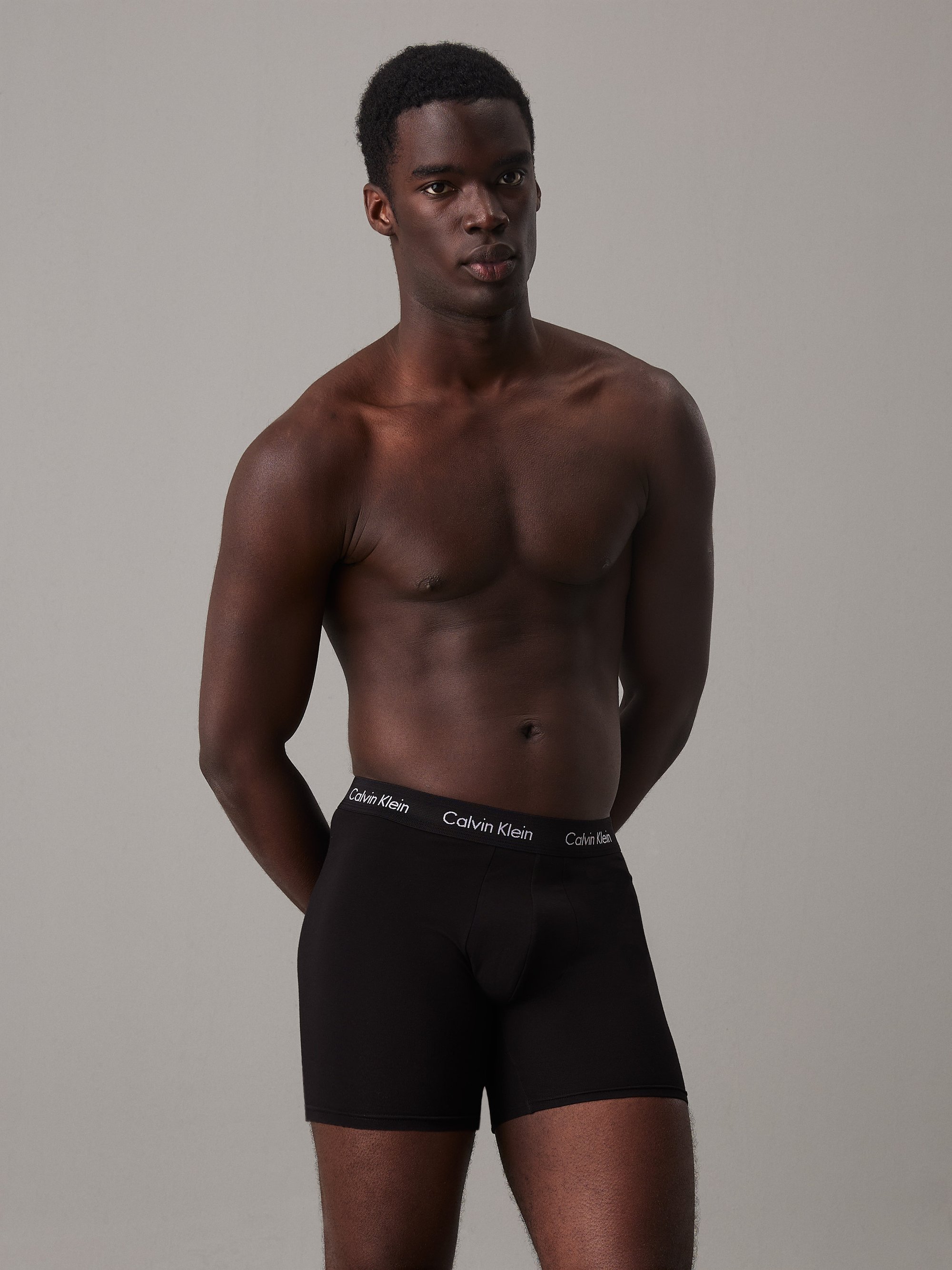 Calvin Klein Sous-vêtements BOXER BRIEF LOT DE 3 EN COTON STRETCH - Noir