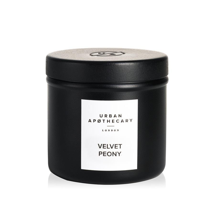 Luxusná železná cestovná sviečka Urban Apothecary, zamatová pivonka – 175 g