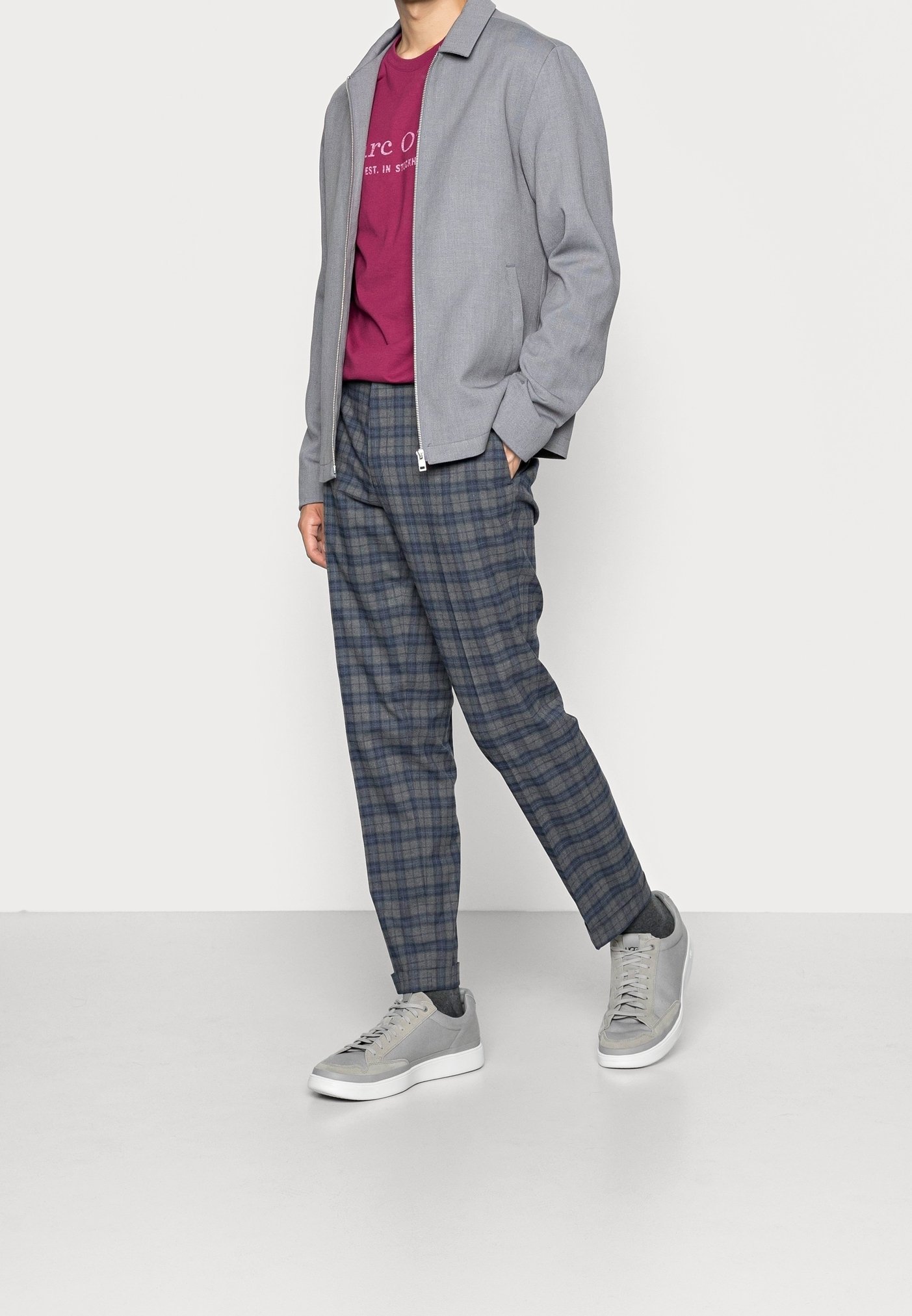 Marc O'Polo T-shirt met print - donkerrood