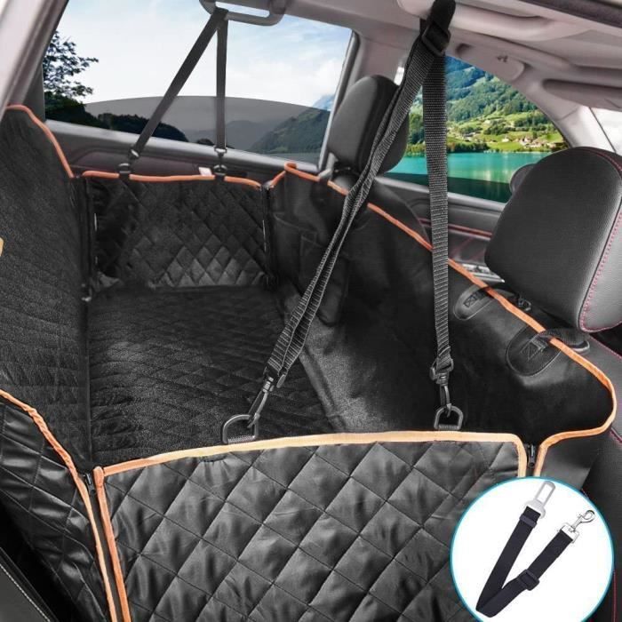 Funda para coche - ZGEER - Modelo universal - Impermeable - Antideslizante - Naranja 147x137x40cm