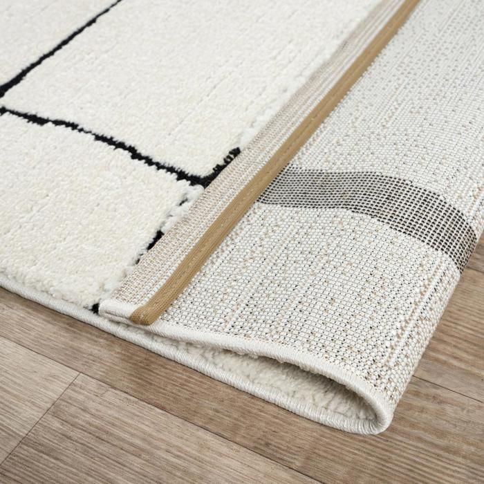 LYN9 BRINKI Living Room Rug 160x230 cm Black - Soft and Silky Living Room Rug