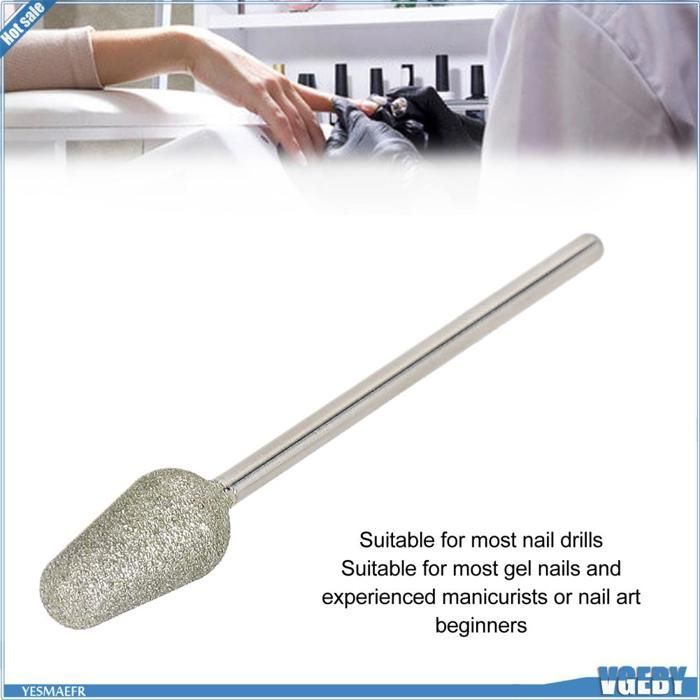 Ashata Forets à ongles Nail Drill Bits Tapered Barrel Nail Grinding Head Polishing Bits Tungstène M OBF beaute manucure