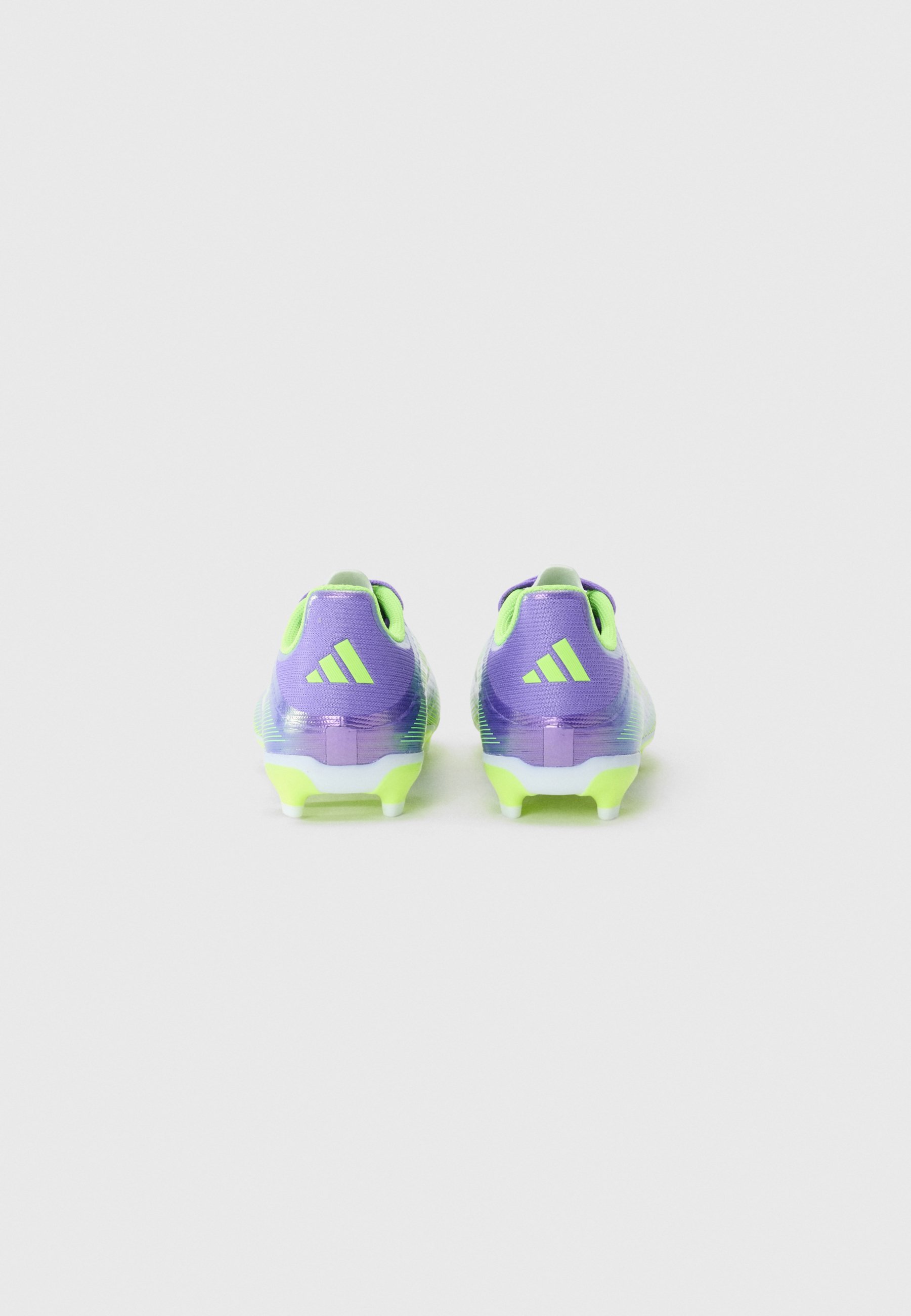 adidas Performance F50 LEAGUE UNISEX - Chaussures de football pour terrain ferme - violet/blanc/citron clair