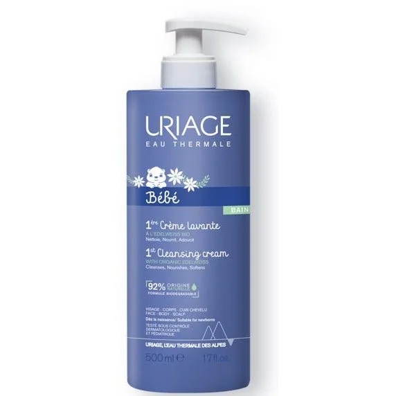 URIAGE Creme de limpeza infantil Uriage 500 ml, limpador sem sabão