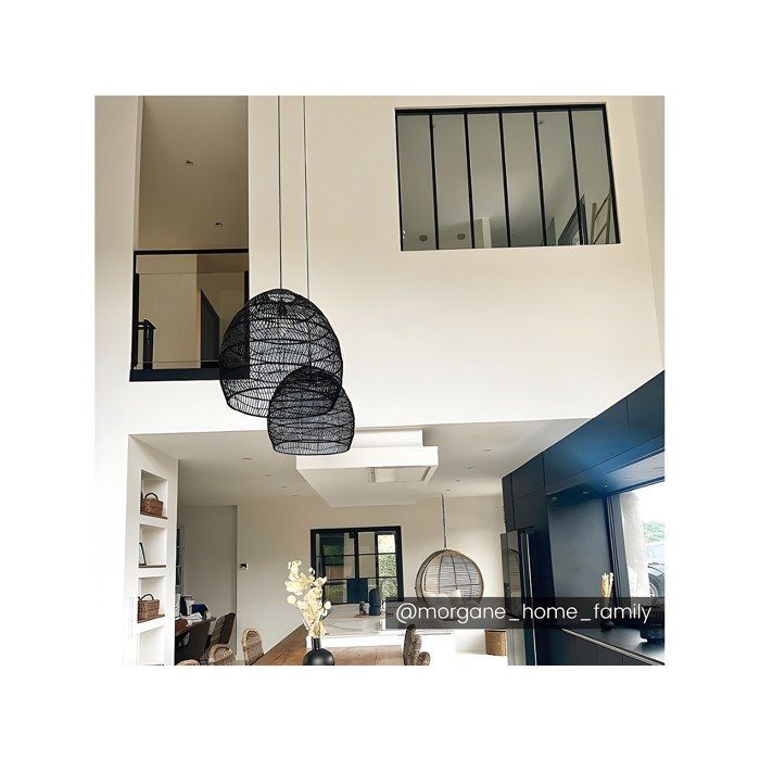 Verrière atelier en aluminium thermolaqué - 180x130 cm - Noir - BAYVIEW