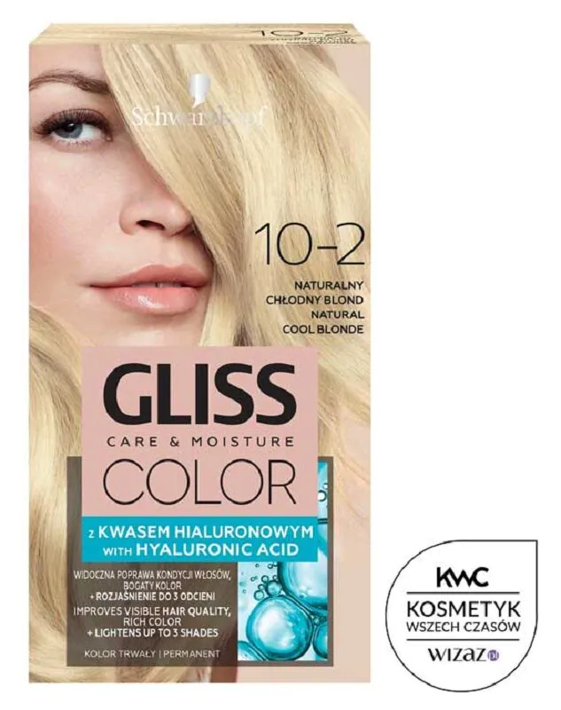 Gliss Color 10-2 Naturalny Chłodny Blond Farba do włosów,