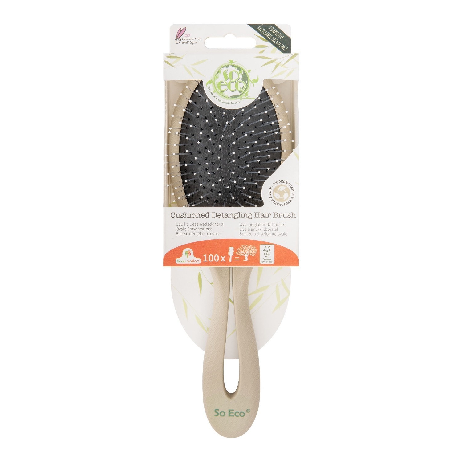 SoEco Brosse à cheveux démêlante éco-conçue