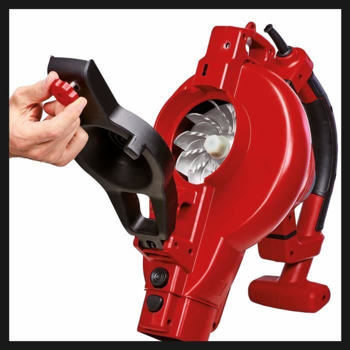 Soplador aspirador de hojas Einhell GC-EL 3000 E (3000 W, bolsa recolectora de 45 L, correa de alcance ajustable)