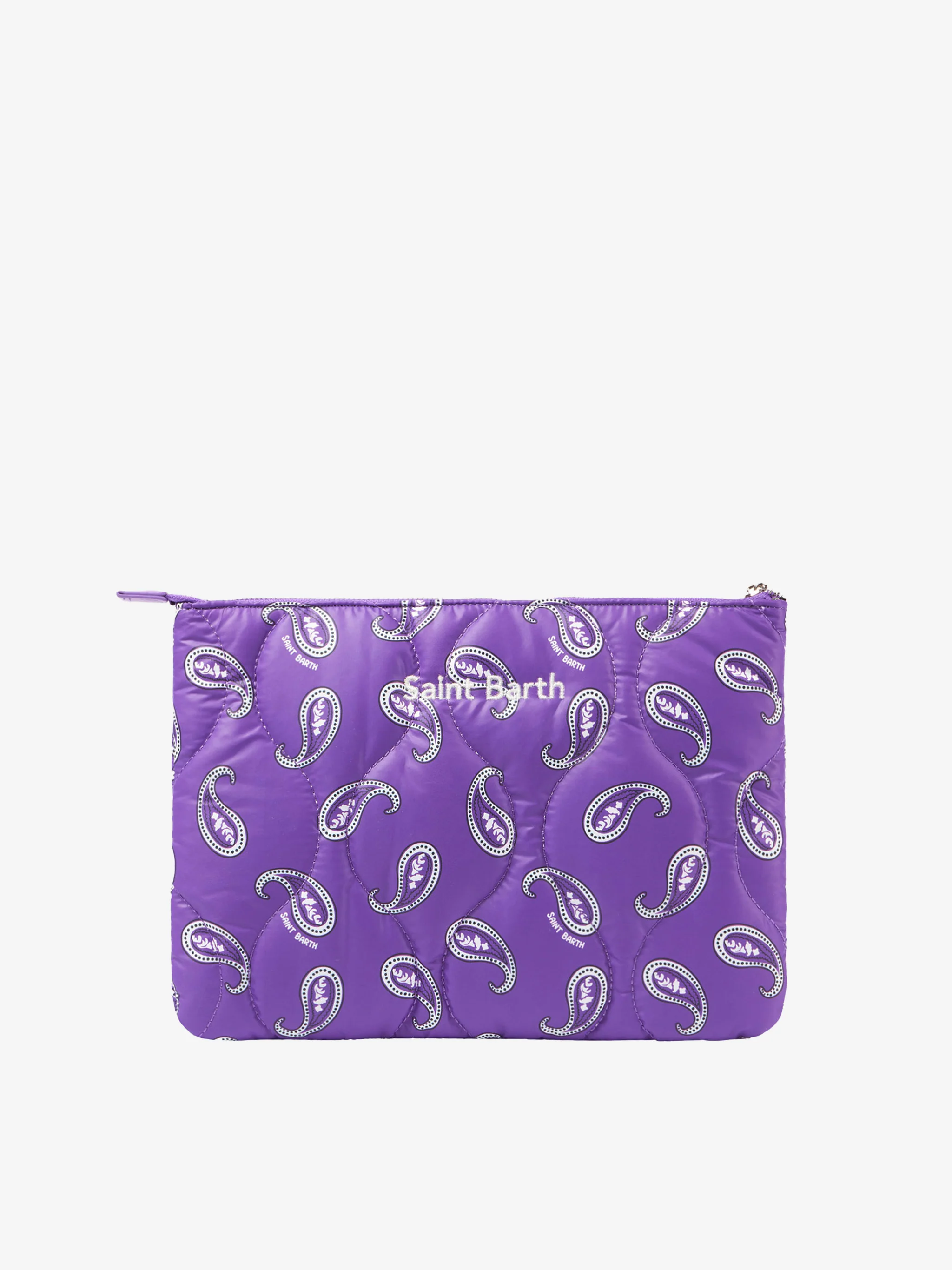 Pochette rembourrée à imprimé cachemire