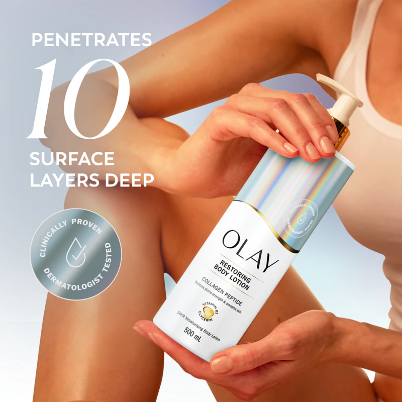 Olay Collagen Peptide Restoring Body Lotion hydratační a zpevňující tělové mléko