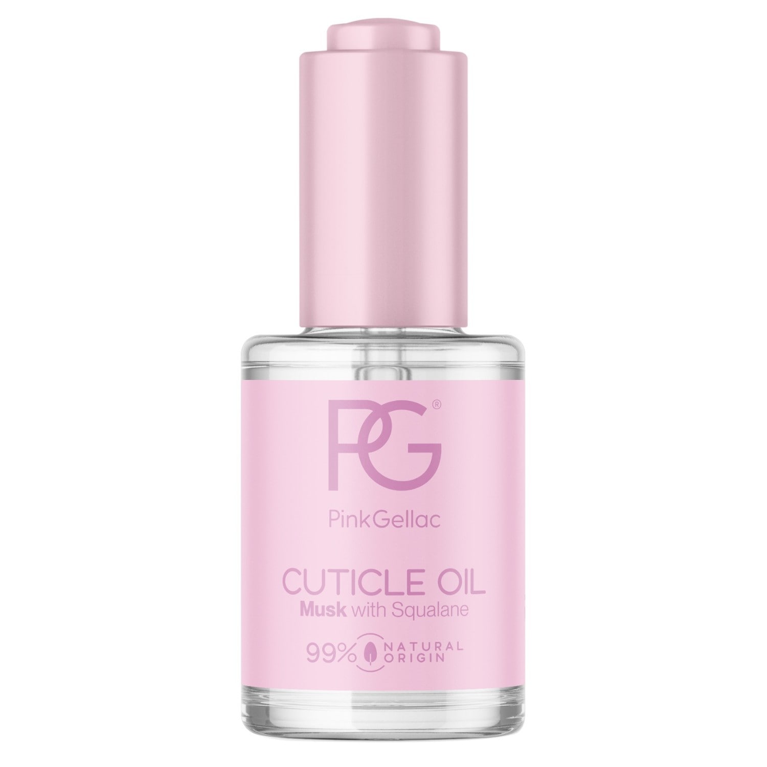 Huile pour ongles et cuticules Pink Gellac au musc - 15 ml