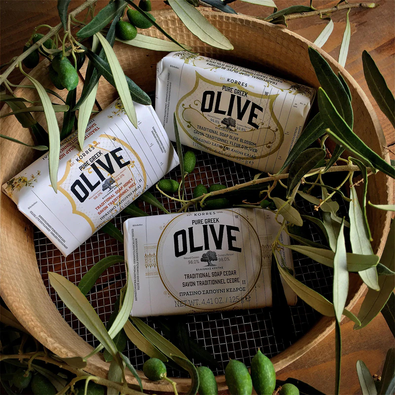 Sabonete de limpeza Korres Pure Greek Olive & Olive Blossom