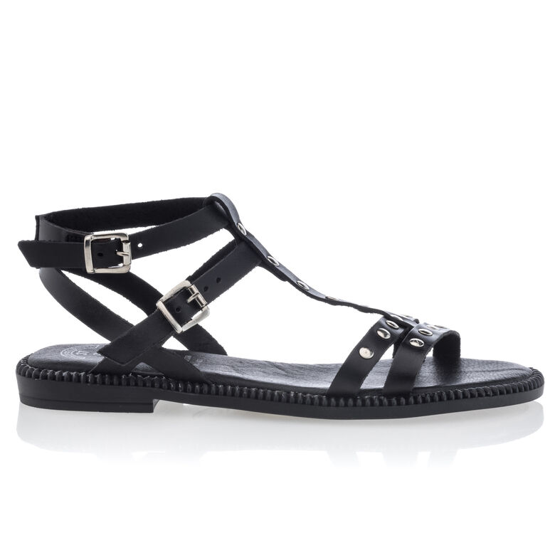 Sandalias negras para mujer / Zapatos de punta abierta