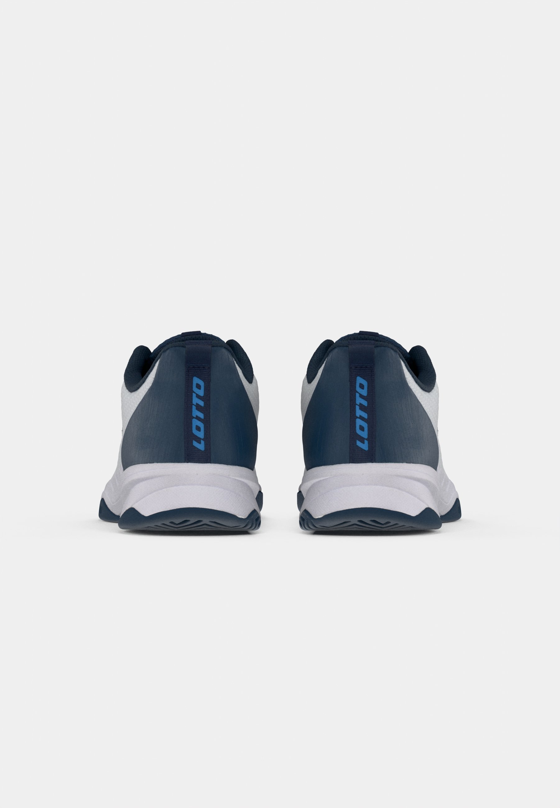 Lotto MIRAGE 600 ALR - Chaussures de tennis multicourts - Blanc/Denim foncé/Bleu clair