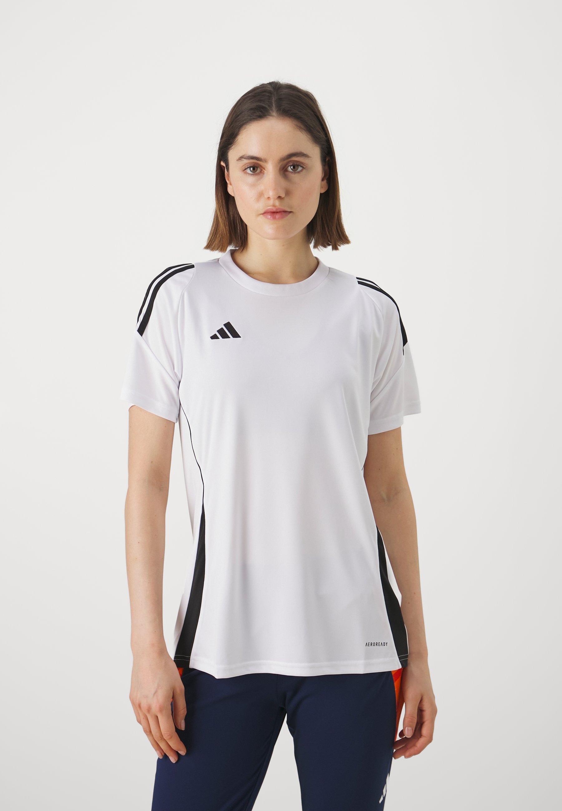 adidas Performance TIRO24 WOMEN - Sport T-shirt - wit/zwart