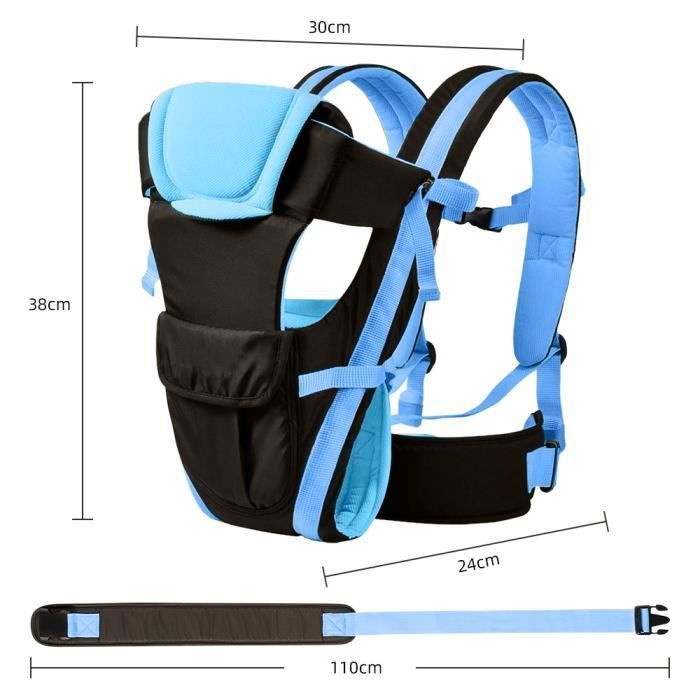 Porte-bébé Ergonomique 4 en 1 Multifonction - Dès la naissance-- Bleu