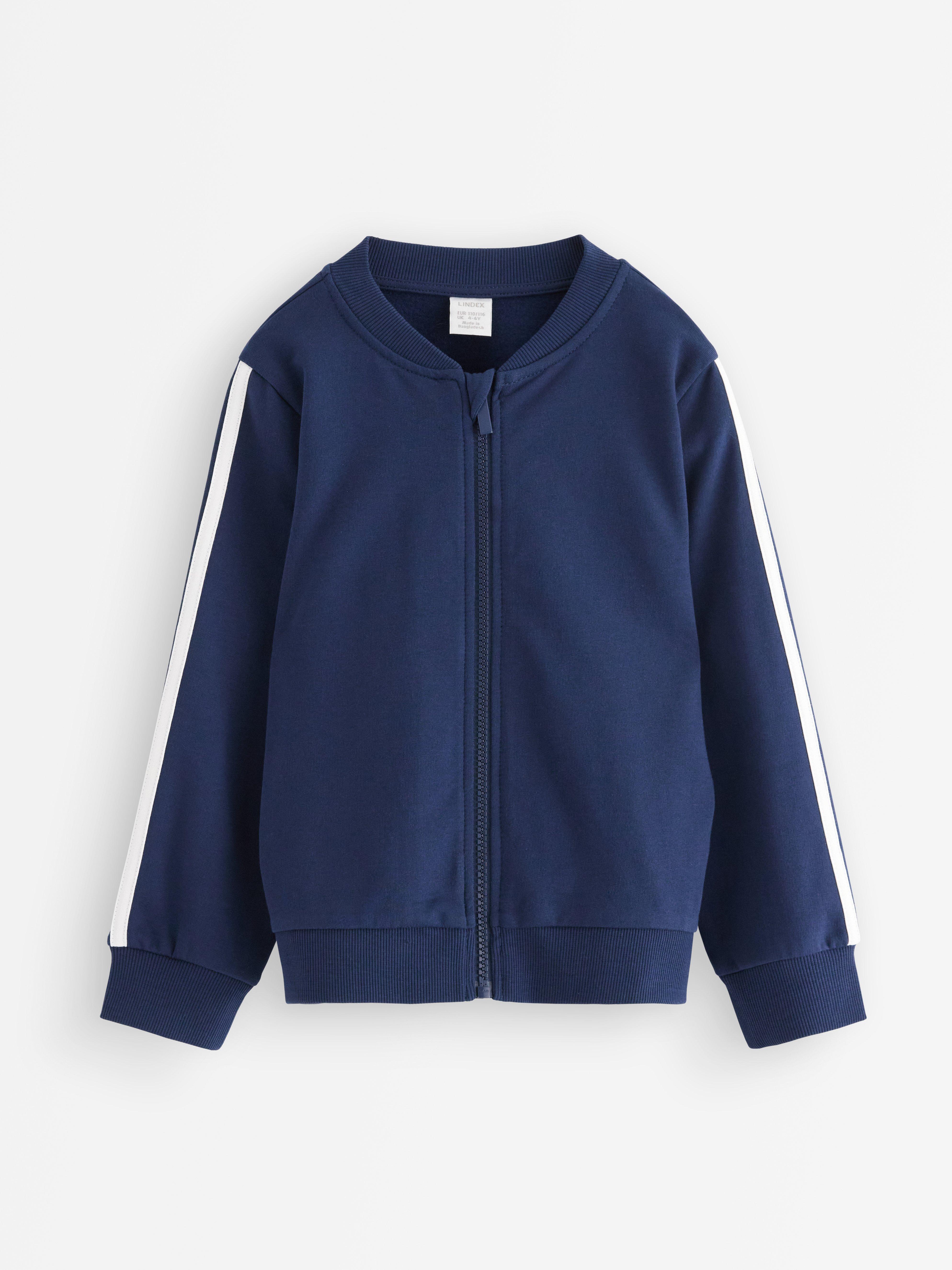 Sweat-shirt à fermeture éclair bleu foncé