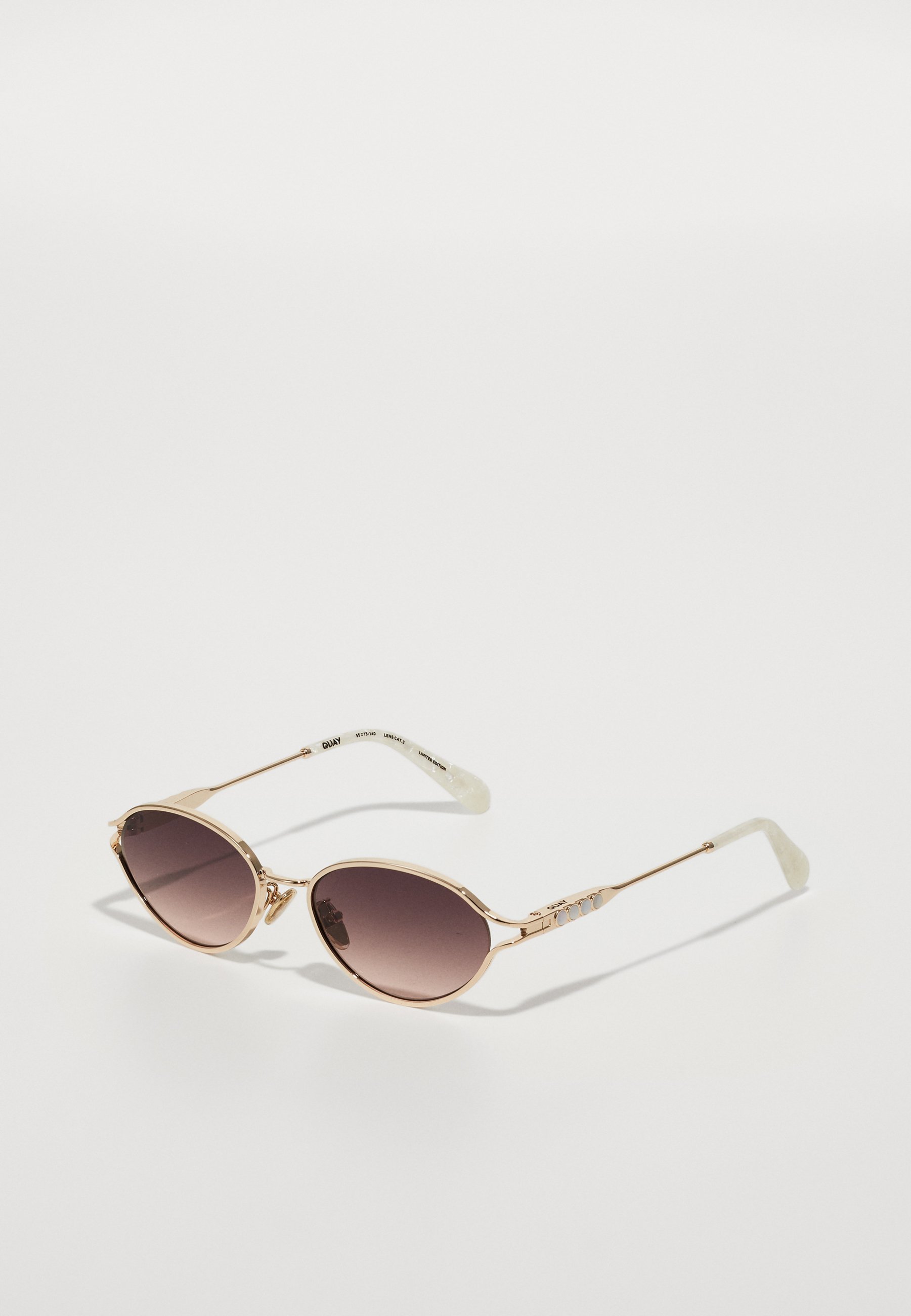 QUAY AUSTRALIA FORMAL AFFAIR ADORNED - Zonnebril - goudkleurig/bruin/roze