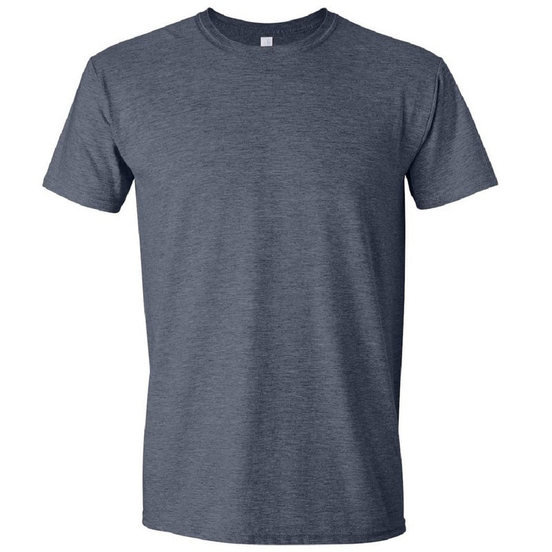  Tricou simplu moale cu mânecă scurtă, 100% bumbac gros, Gildan