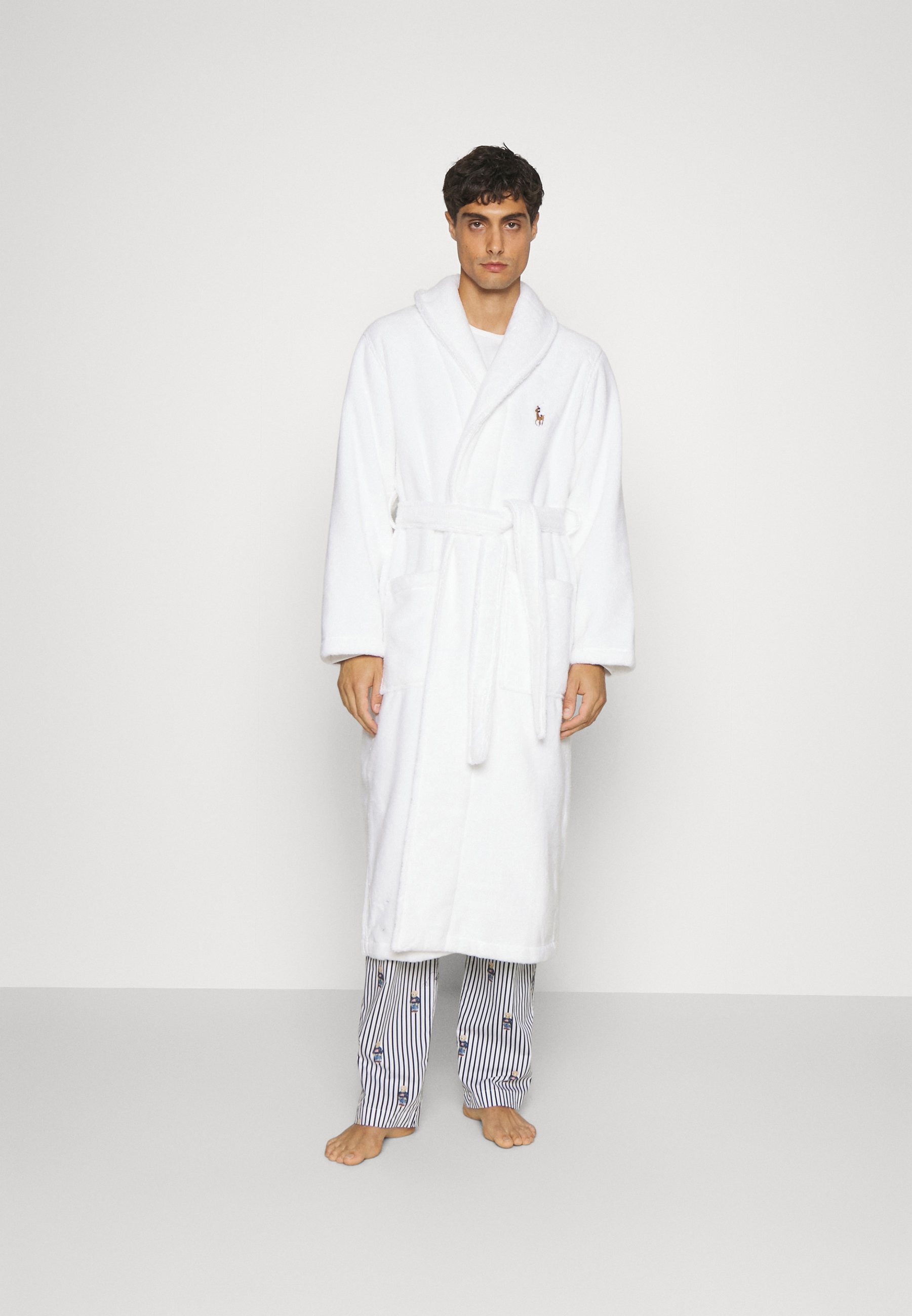Polo Ralph Lauren SHAWL LOUNGE ROBE - Badjas - wit