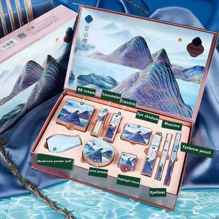 Produit 3-9-Coffret cadeau cosmétique chinois, maquillage, beauté financière, Annie Pond, clair de lune, velo