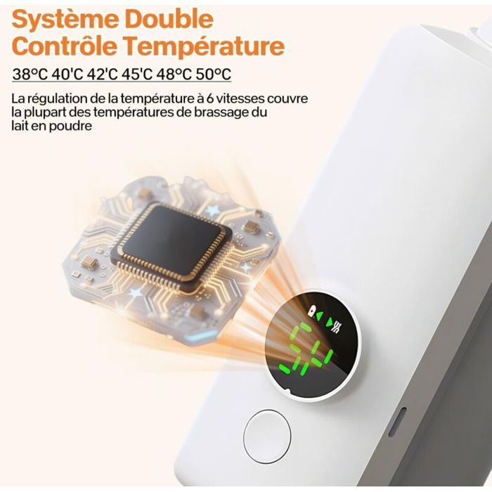 Smart Digital Baby Bottle Warmer – Wireless, Keeps Bottle Warm in Car, Nighttime Use