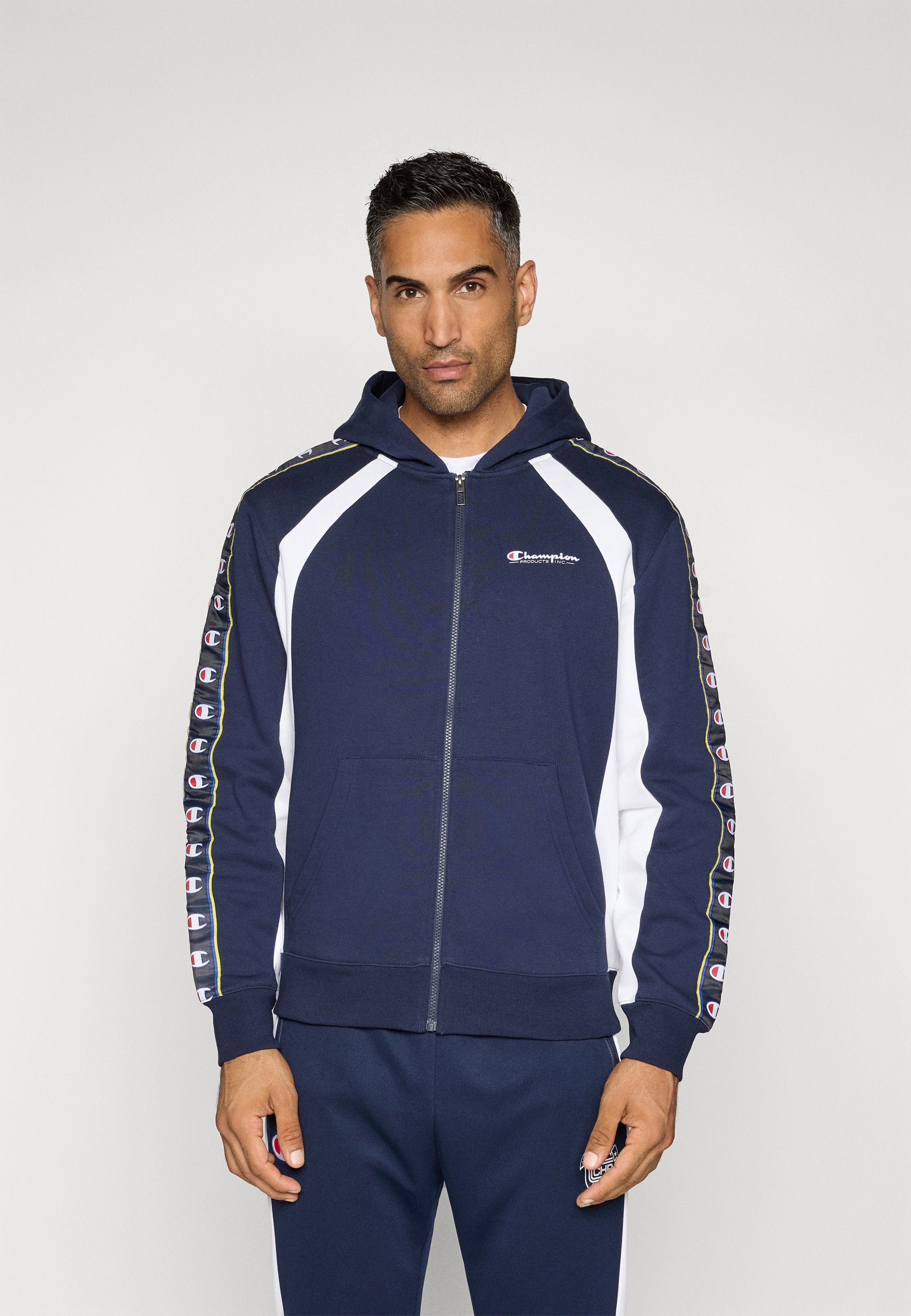 Champion SPORT HERITAGE FULL ZIP HOODIE - Sweatshirt met ritssluiting - donkerblauw