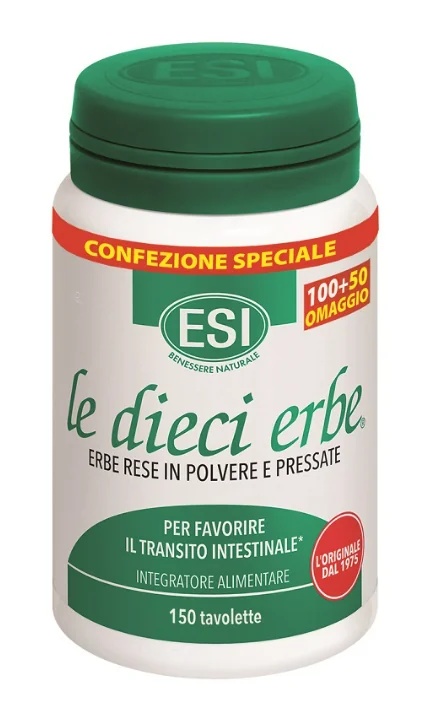 ESI Esi Diez Hierbas 150 comprimidos para la regularidad intestinal