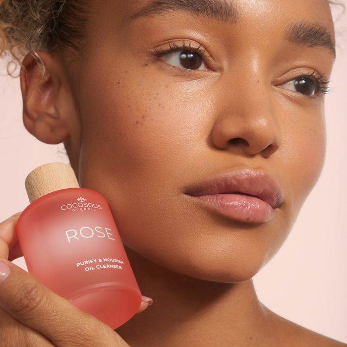 Olio detergente purificante e nutriente alla rosa Cocosolis