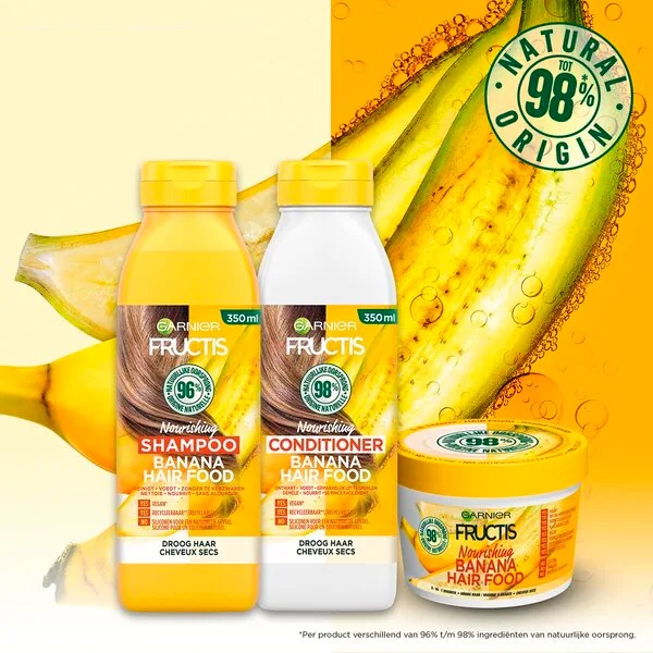 Garnier Fructis Výživný šampón na vlasy s banánom 350 ml