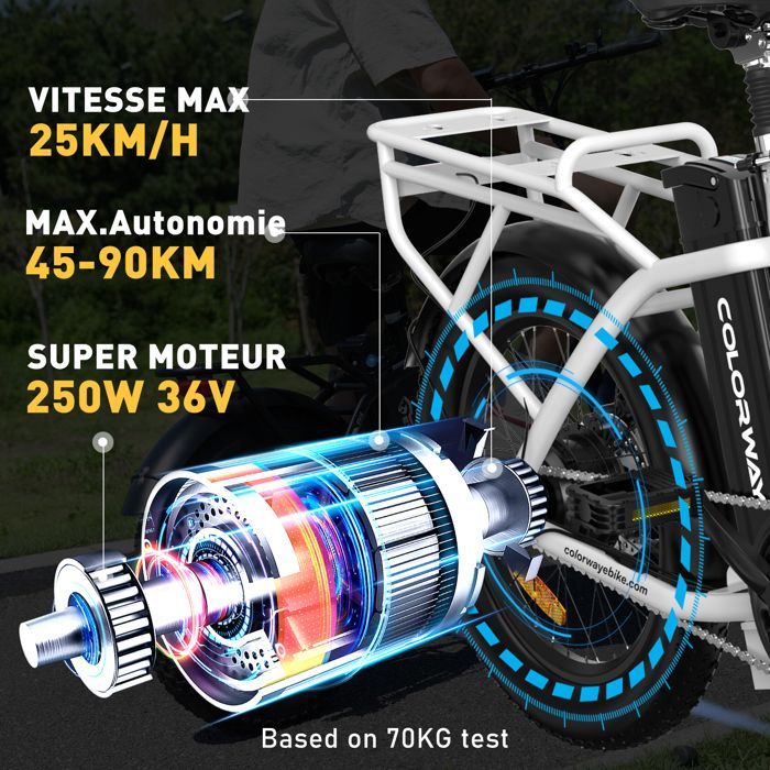 COLORWAY Vélo électrique Pliable 20