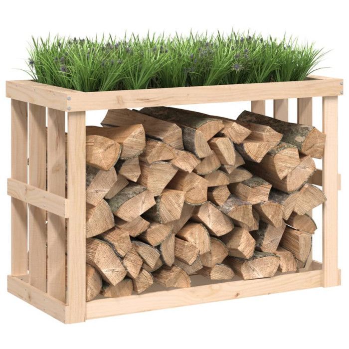 vidaXL Holzständer für den Außenbereich 108x52x74 cm Massives Kiefernholz 822631