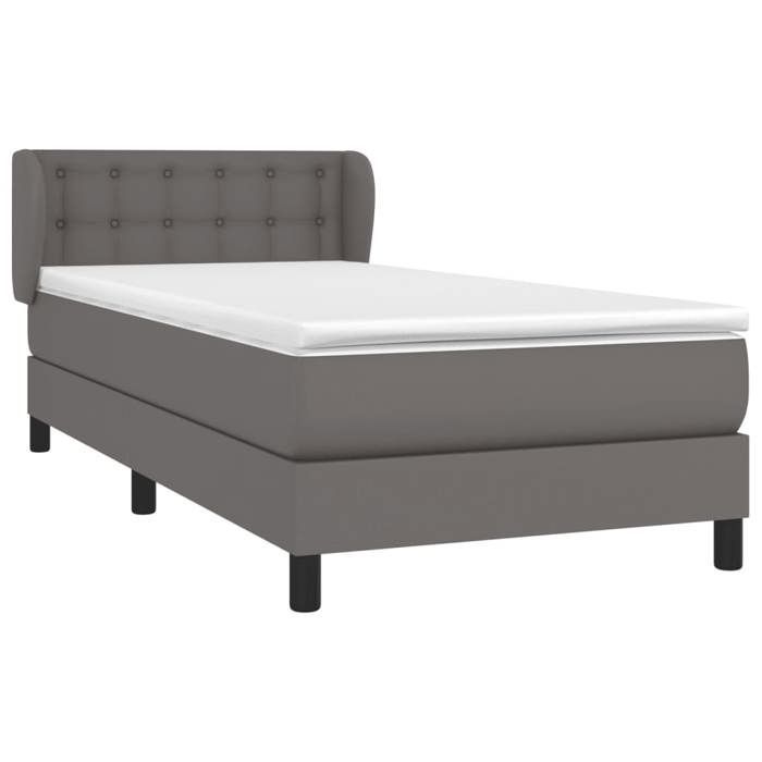 Rete a doghe con materasso - Maison Exclusive - Ecopelle - 80x200 cm - Massimo relax