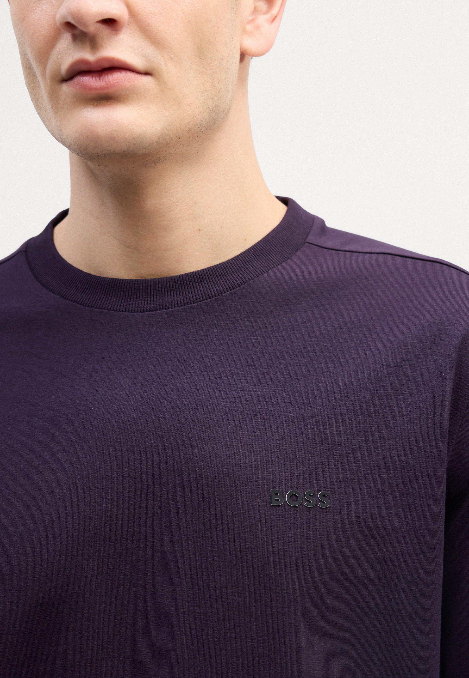 BOSS TEE LONG - Top met lange mouwen - medium paars