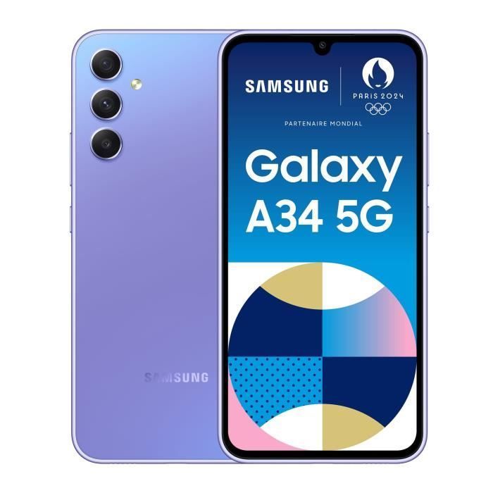 SAMSUNG Galaxy A34 5G Lavanda 128 GB