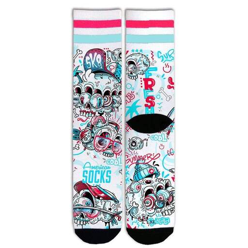  American Socks Fresh Mid High Strumpor