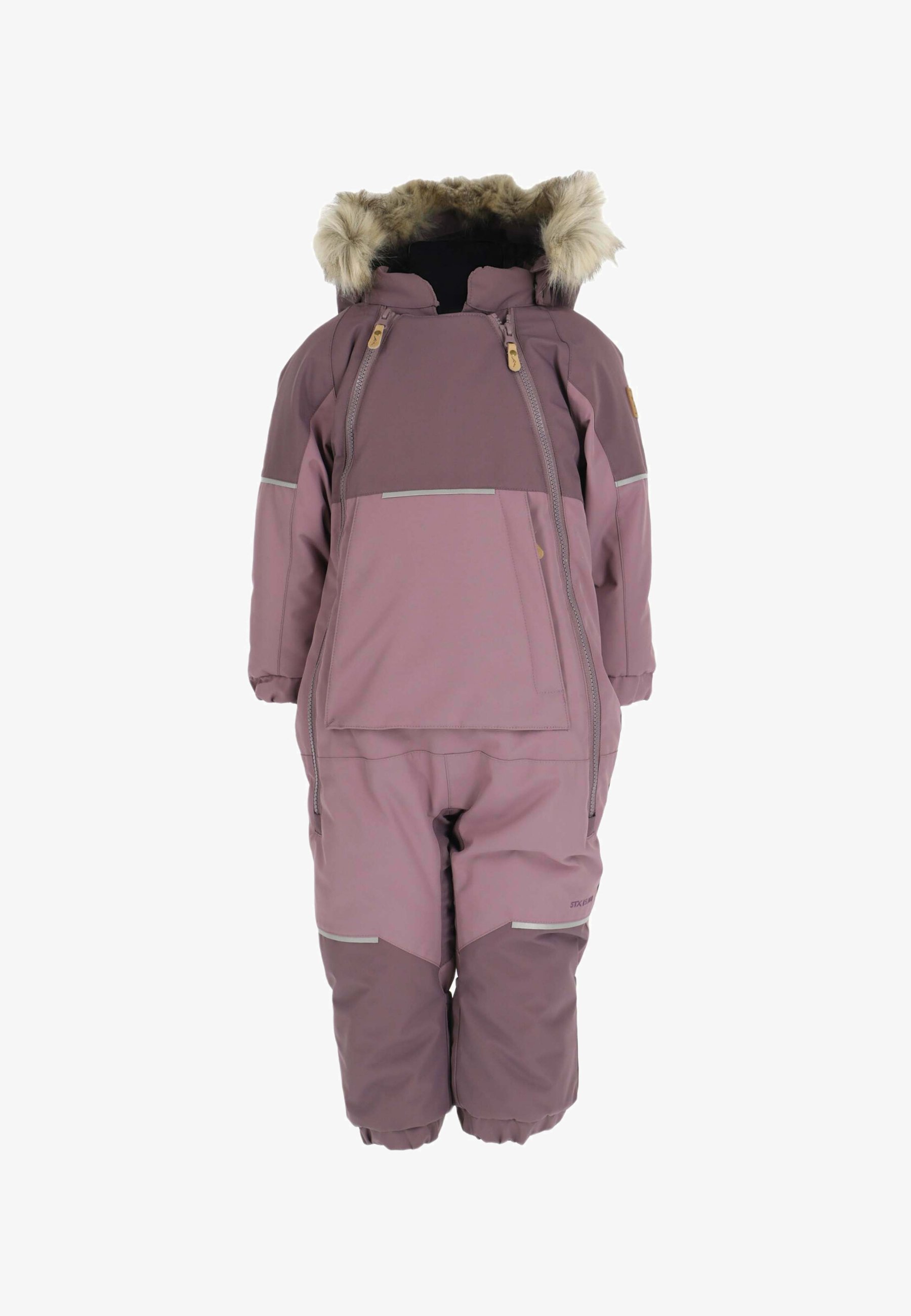 Swedemount HAFJELL OVERALL - Tuta da neve - dk. malva malva pallido