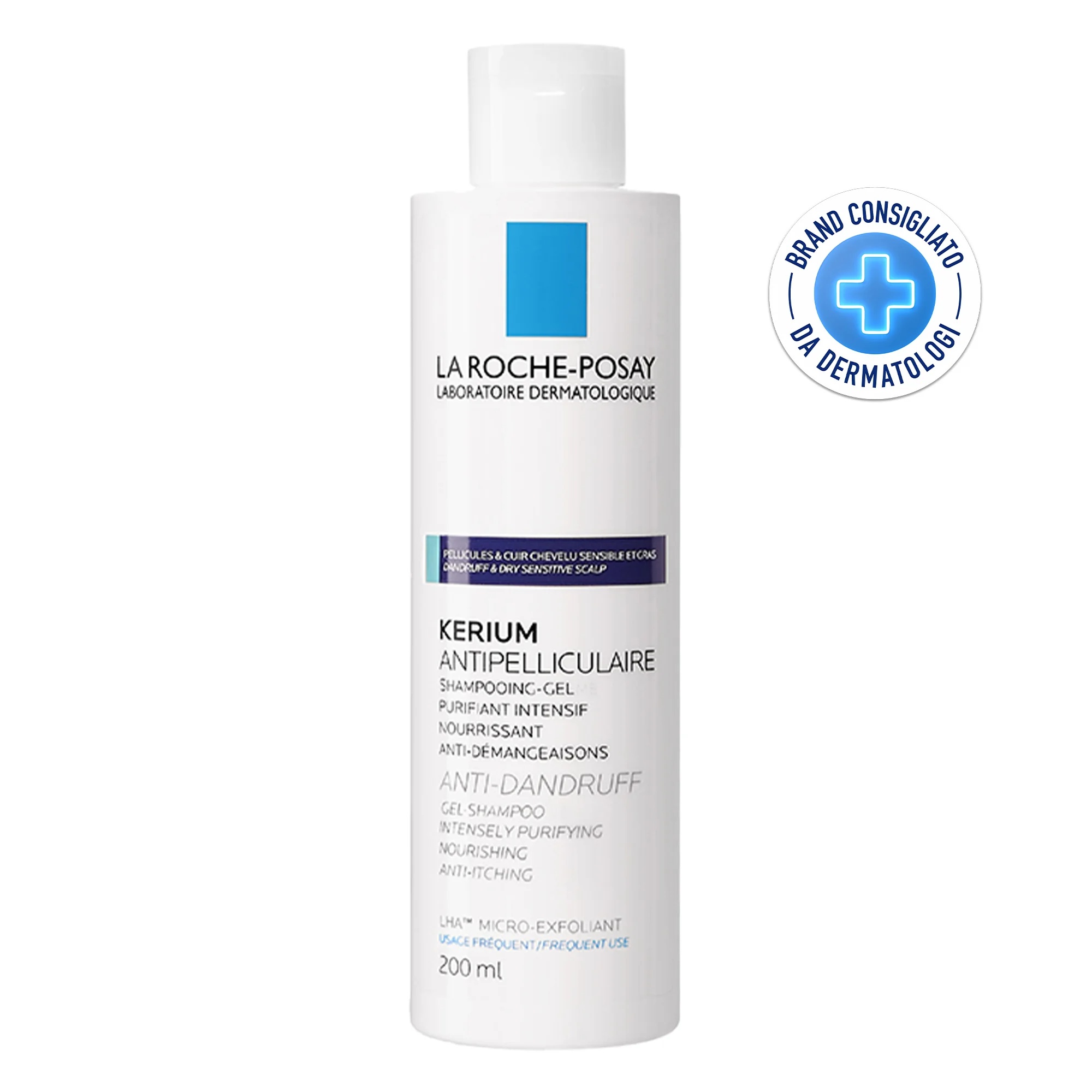 La Roche-Posay Kerium Anticaspa para Pele Oleosa 200 ml Shampoo/Gel Anticaspa