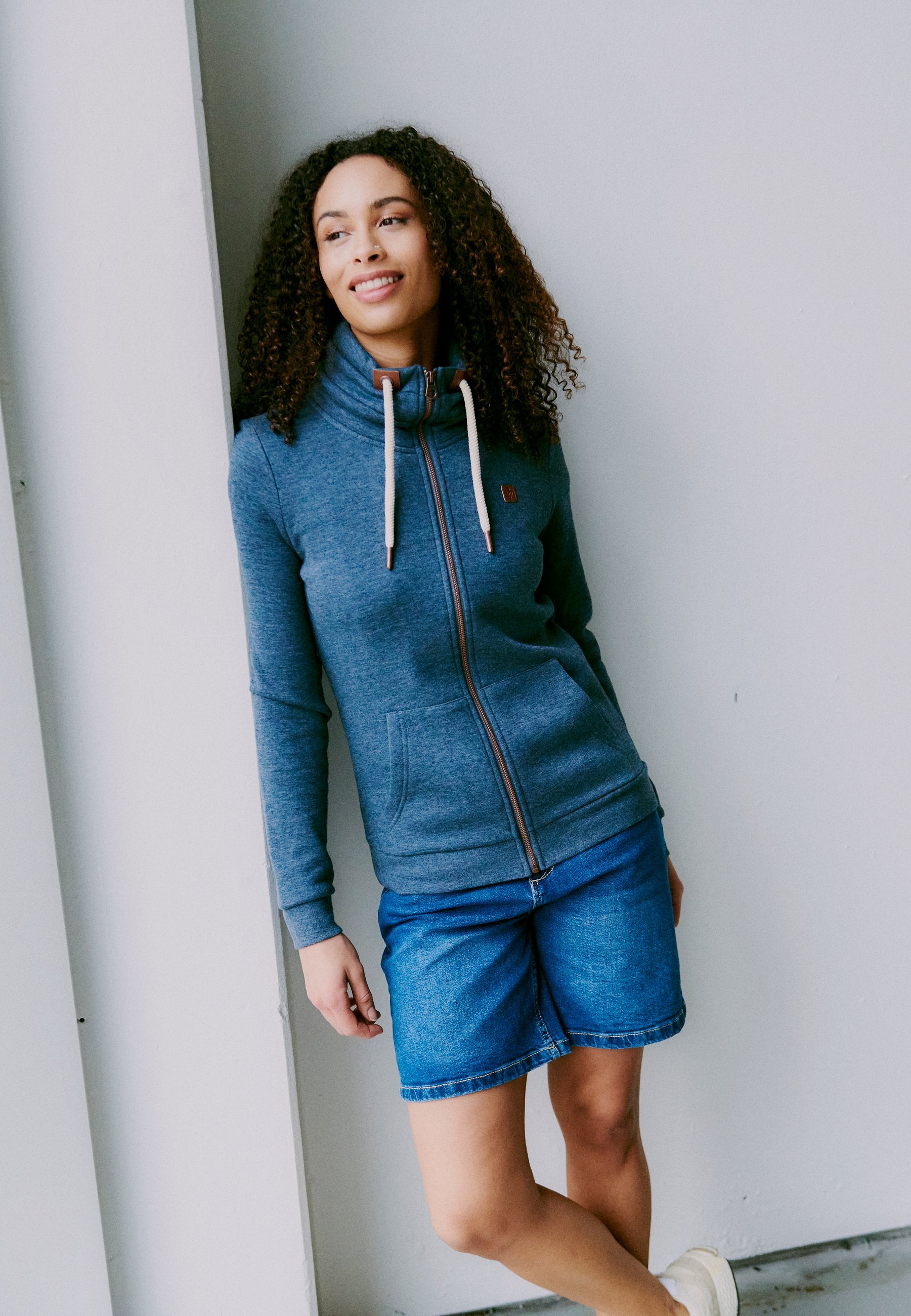 Oxmo OXVICKY - Trui met rits - ins bl mel
