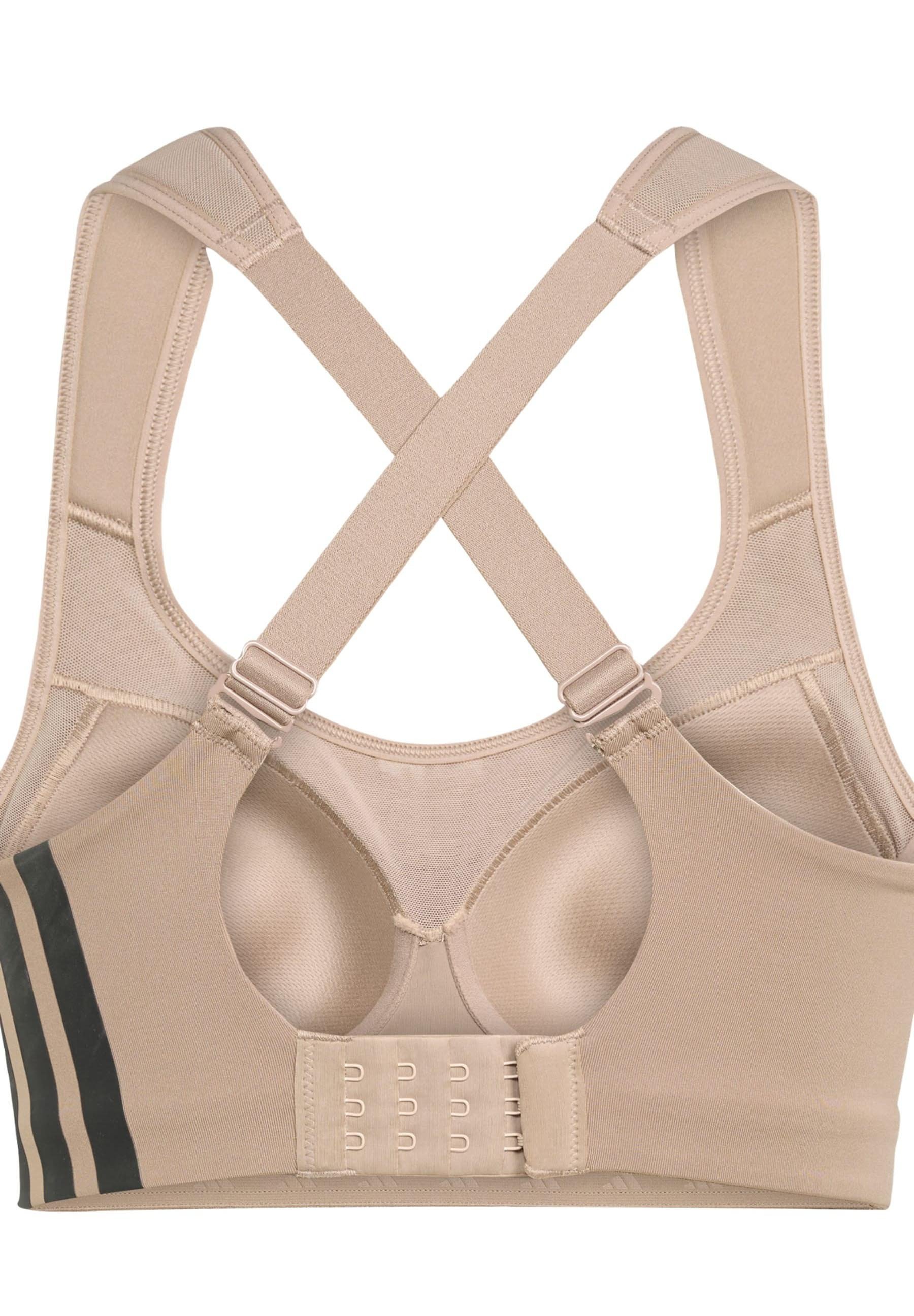 adidas Performance BRA – Sport-BH mit starkem Halt – Kreidebraun
