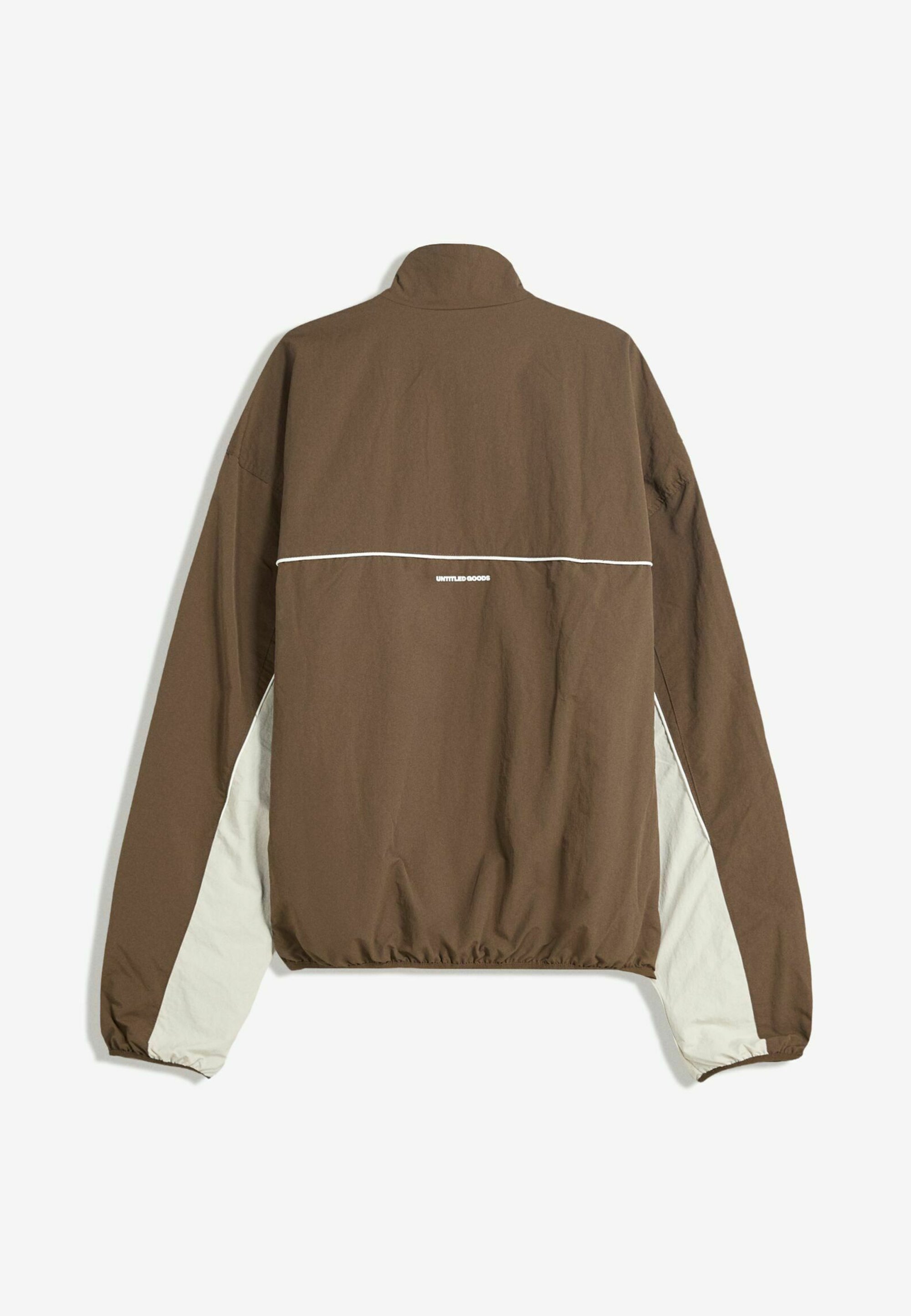Bershka TECHNICAL - Giacca da allenamento - marrone scuro