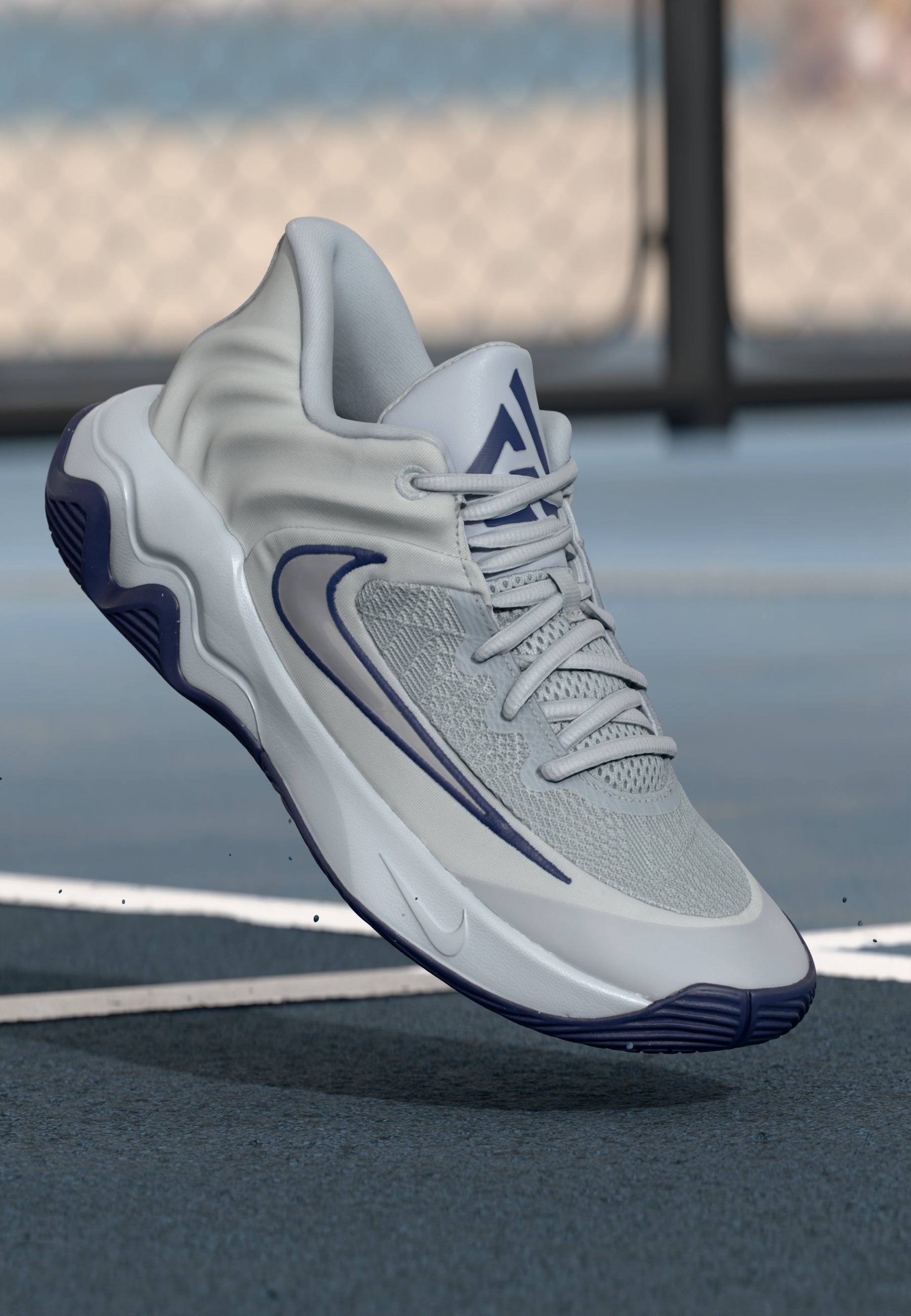 Nike Performance GIANNIS IMMORTALITY 4 - Basketbalové boty - black/wolf grey/metallic platinum