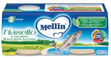 MELLIN Mellin GEHOMOGENISEERDE Heek 2 x 80 g 100% natuurlijk