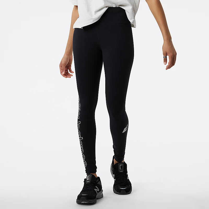 Damskie legginsy NB Essentials – CZARNE