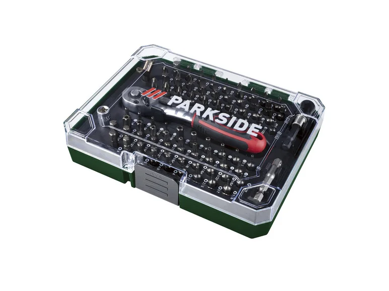 Conjunto de bits e catraca PARKSIDE®, 81 peças