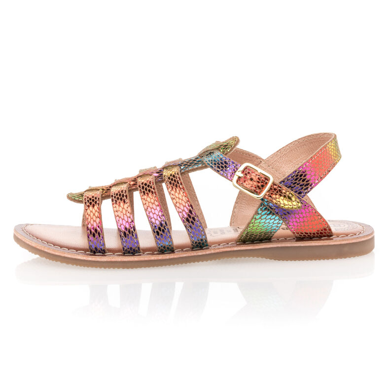 Sandalias multicolor para niñas / Zapatos de punta abierta