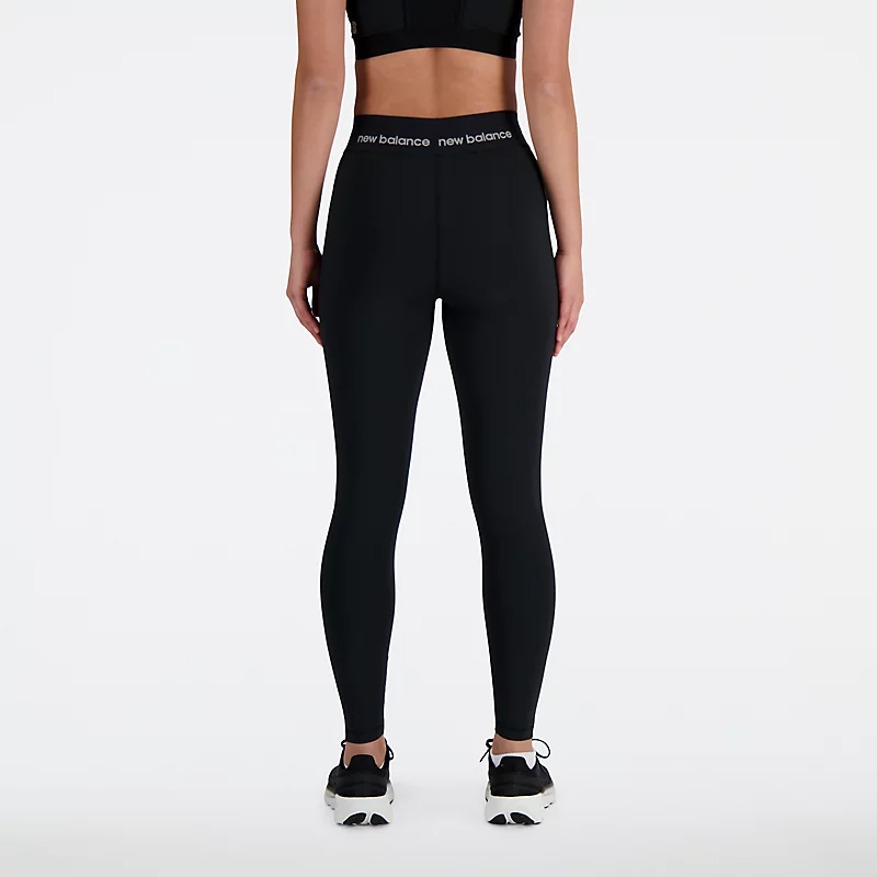 NB Sleek High Rise Sportleggings für Damen, 25 Zoll (ca. 63,5 cm) - SCHWARZ
